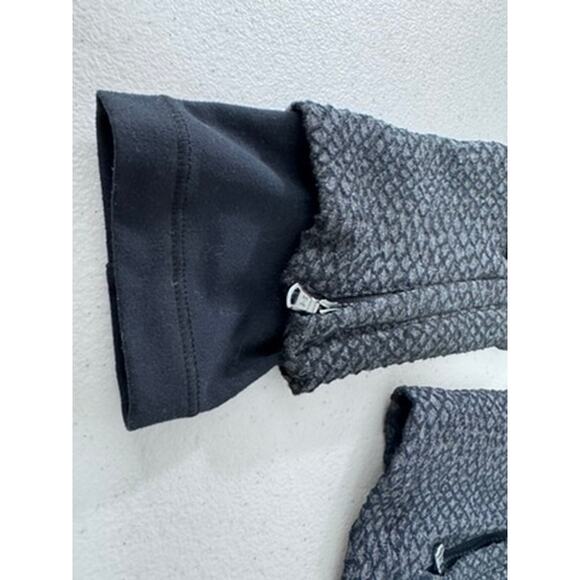 "UNDER ARMOUR" Zip Up Collar Gray Running Jacket Thumb Holes Gym Wear Workout - Picture 5 of 11